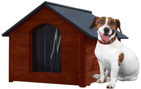 BUDA DREWNIANA OCIEPLANA DLA PSA PREMIUM L ŚREDNIA 85x60x60 PALISANDER