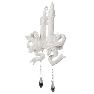 Bombka choinkowa ozdoba Boże Narodzenie zawieszka Candle 17cm