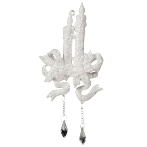 Bombka choinkowa ozdoba Boże Narodzenie zawieszka Candle 17cm