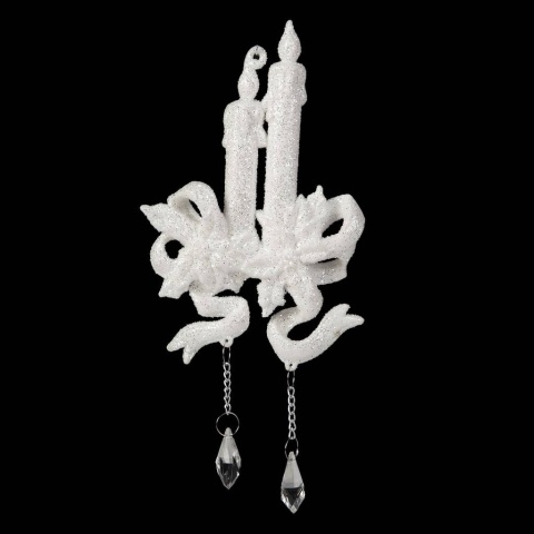 Bombka choinkowa ozdoba Boże Narodzenie zawieszka Candle 17cm