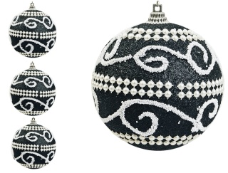 Bombki choinkowe styropianowe ozdoby świąteczne 8cm 3szt