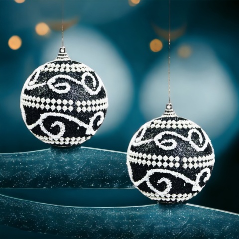 Bombki choinkowe styropianowe ozdoby świąteczne 8cm 3szt