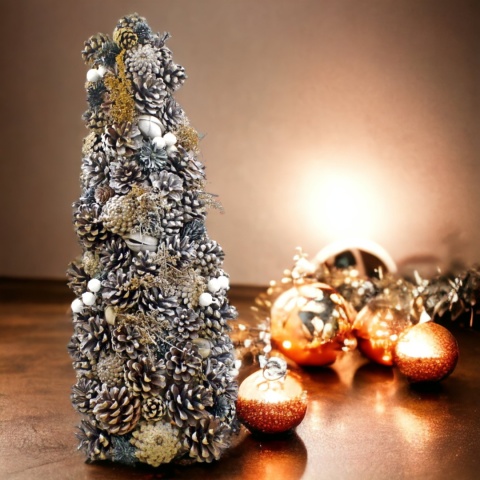 Choinka ozdobna stroik dekoracja świąteczna Boże Narodzenie 55cm