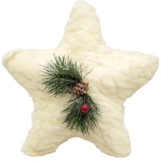 Dekoracja Stroik Puchata Gwiazda 20cm