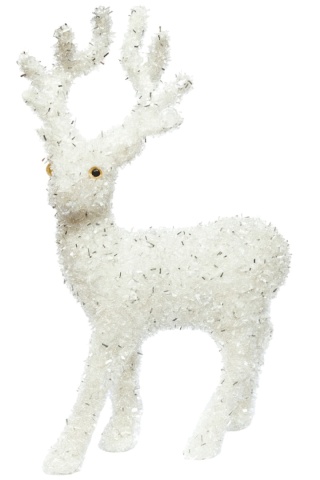 Figurka Jelonek styropian Biały