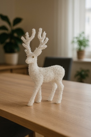 Figurka Jelonek styropian Biały