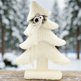 Figurka dekoracyjna choinka 39cm ozdoba dekoracja świąteczna