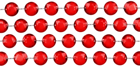 Girlanda kryształowa bordo 18mm x 100 cm