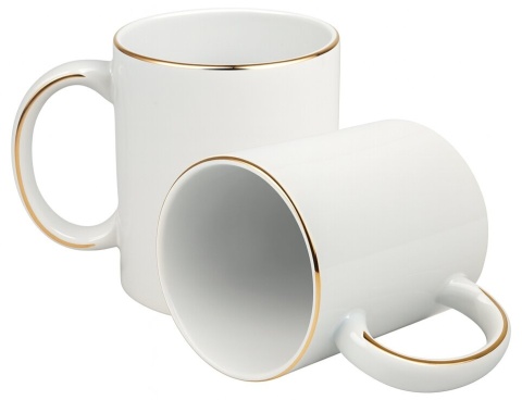 KUBEK PREMIUM NA 25 URODZINY BIAŁO-ZŁOTY ŚMIESZNY PREZENT