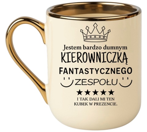 Kubek PREMIUM oryginalny śmieszny prezent dla KIEROWNICZKI SZEFOWEJ