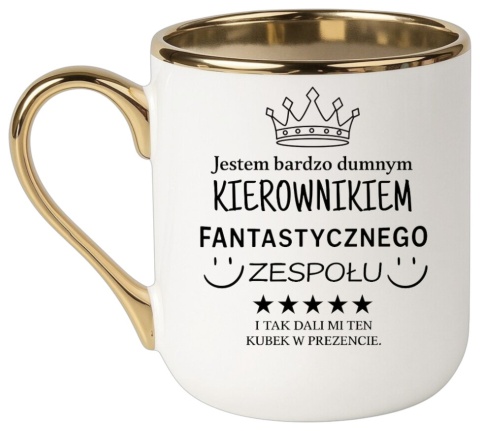 Kubek PREMIUM oryginalny śmieszny prezent dla KIEROWNIKA SZEFA