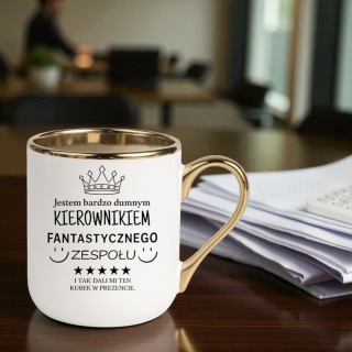 Kubek PREMIUM oryginalny śmieszny prezent dla KIEROWNIKA SZEFA