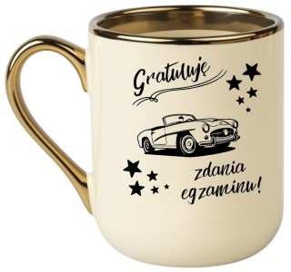 Kubek PREMIUM oryginalny śmieszny prezent dla Młodego KIEROWCY PRAWO JAZDY