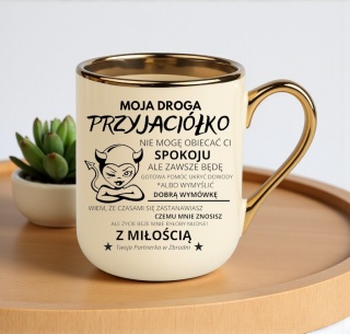 Kubek PREMIUM oryginalny śmieszny prezent dla PRZYJACIÓŁKI KOLEŻANKI