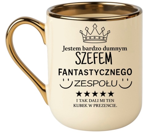 Kubek PREMIUM oryginalny śmieszny prezent dla SZEFA KIEROWNIKA