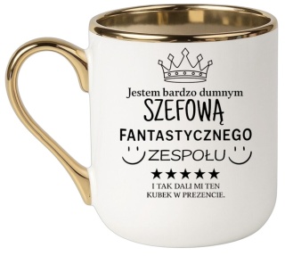 Kubek PREMIUM oryginalny śmieszny prezent dla SZEFOWEJ KIEROWNICZKI