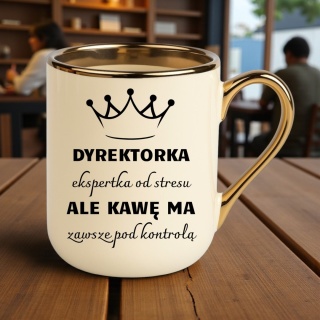 Kubek PREMIUM śmieszny prezent dla DYREKTORKI ekskluzywny upominek