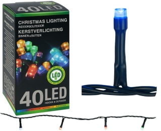 Lampki choinkowe LED 40 multicolor grube ip44