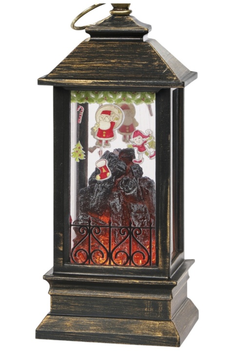 Mini latarenka podświetlana LED z motywem świątecznym zawieszka