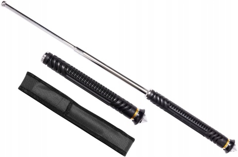 PAŁKA TELESKOPOWA BSH ADVENTURE METALOWA ROZKŁADANA ETUI ZBIJAK 655mm