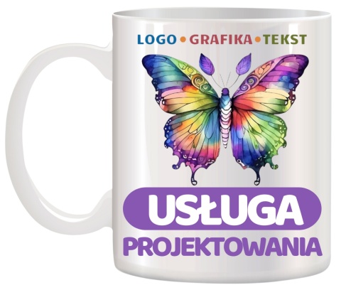 Projekt graficzny kubka 330 ml - profesjonalna usługa do druku