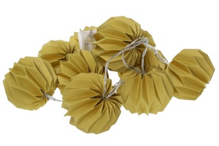 Świecące bombki na baterię 7,5 cm - 10 szt - Złote