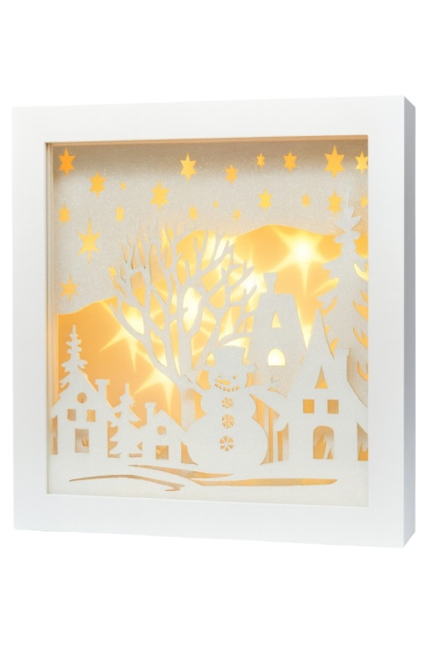 Szopka bożonarodzeniowa LED obraz podświetlany 24x24cm