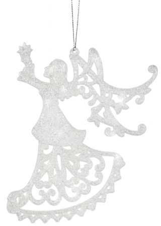 Zawieszka ozdoba bombka choinkowa Anioł 15cm