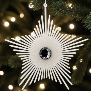 Zawieszka świąteczna bombka choinkowa dekoracja GWIAZDA