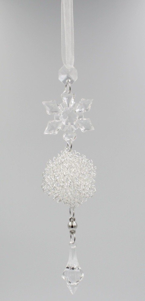 Bombka zawieszka choinkowa kostka ozdoba świąteczna