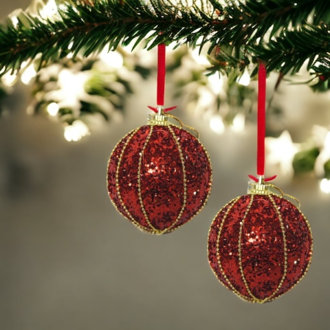 Bombki choinkowe styropianowe ozdoba świąteczna 6cm 6szt