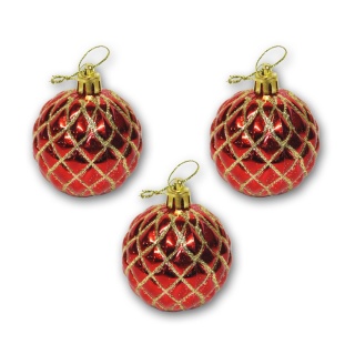 Bombki choinkowe styropianowe ozdoba świąteczna 6cm 6szt