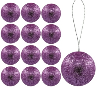 Bombki choinkowe styropianowe ozdoby świąteczne 4cm 12szt róż