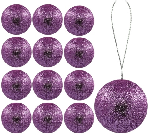 Bombki choinkowe styropianowe ozdoby świąteczne 4cm 12szt róż