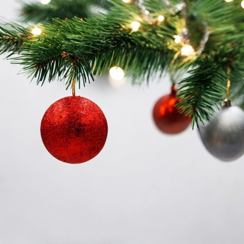 Bombki choinkowe styropianowe ozdoby świąteczne 6cm 6szt czerwony