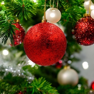 Bombki choinkowe styropianowe ozdoby świąteczne 8cm 4szt czerwony