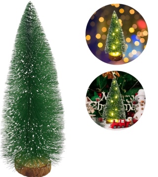 Choinka stołowa podświetlana LED ozdoba świąteczna na Boże Narodzenie 28cm