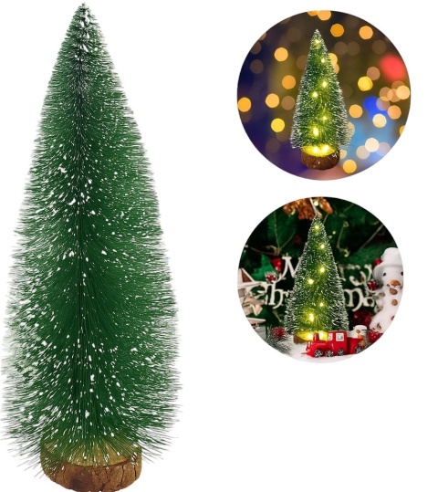 Choinka stołowa podświetlana LED ozdoba świąteczna na Boże Narodzenie 28cm
