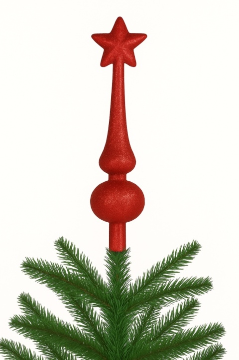 Czub, szpic plastikowy na choinkę 19,5cm