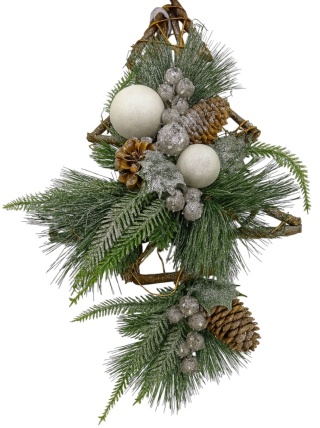 Dekoracja świąteczna zawieszka ozdoba CHOINKA 30cm