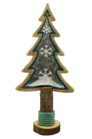 Figurka choinka drewniana 30cm