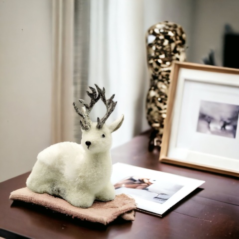 Figurka ozdobna dekoracja świąteczna JELONEK 20cm