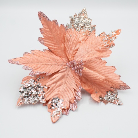 Gwiazda Betlejemska na piku 27cm jasny róż