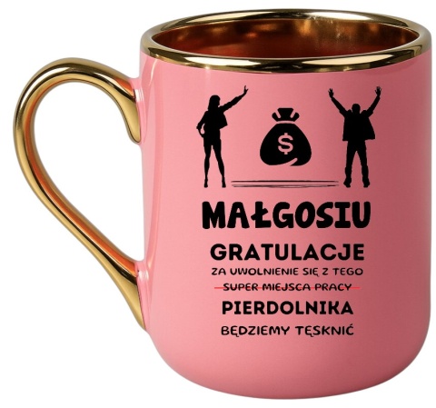 Kubek PREMIUM prezent dla KOLEŻANKI Z PRACY z imieniem śmieszny upominek