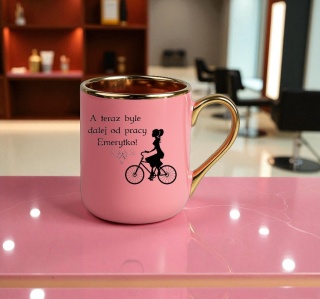 Kubek PREMIUM śmieszny prezent dla EMERYTKI zakończenie pracy Emerytura