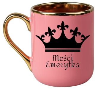 Kubek PREMIUM śmieszny prezent dla EMERYTKI zakończenie pracy Emerytura