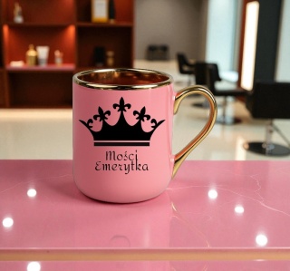 Kubek PREMIUM śmieszny prezent dla EMERYTKI zakończenie pracy Emerytura