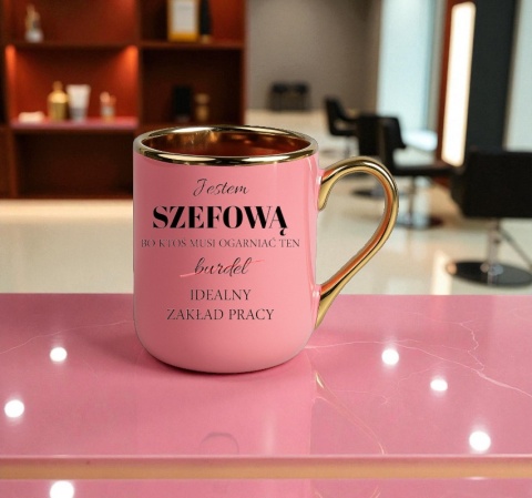 Kubek PREMIUM śmieszny prezent dla SZEFOWEJ KIEROWNICZKI Pani PREZES