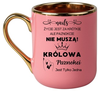 Kubek PREMIUM wyjątkowy prezent dla STYLISTKI PAZNOKCI