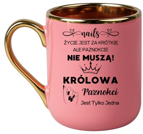 Kubek PREMIUM wyjątkowy prezent dla STYLISTKI PAZNOKCI